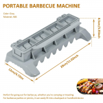Kebabimasin, Lihtne Kebabimasina Pressmasin, Grillvarraste Tegija, Korduvkasutatav K&auml;sitsi BBQ Kebabivormi T&ouml;&ouml;riistad