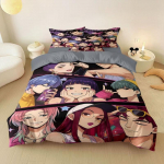 KPop Deemonik&uuml;tid Rumi Anime Kahem&otilde;&otilde;tmeline Neljaosaline Komplekt &Uuml;li&otilde;pilaste &Uuml;hiselamu Pehme ja Mugav Tekikott ja Voodilina Komplekt 1.2m Bed Set of 4