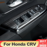 Honda crv CR-V 2017-2022 roostevabast terasest auto ukse k&auml;etugede paneeli aknal&uuml;liti t&otilde;stenupud, katted, sisekujunduse tarvikud A Silver