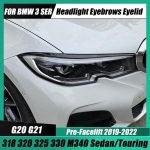 BMW 3. seeria G20 G21 ABS l&auml;ikiva auto jaoks Evil esitulede kulmude silmalaugude korpuse komplekt 316 318 320 325 330 -2022 sedaan / Carbon Look
