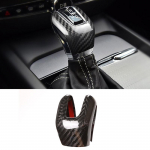 Volvo XC60 XC90 S60 V60 S90 V90 2013 jaoks- P&auml;ris s&uuml;sinikkiust auto k&auml;iguvahetusnupu katte trimmi kleebis auto ABS carbon fiber