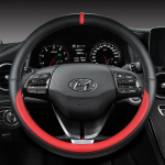 Mikrokiudnahast Autojuhtimiskangi Kate Hyundai Veloster II I30 III 2018-2022 Elantra jaoks (USA) - 2023 Auto Tarvikud punane