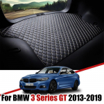 Auto pagasiruumi hoiupadjad nahast BMW F34 3. seeria GT Gran Turismo 2013 2014 jaoks- kaubaaluse tagakate veekindel p&otilde;rand Black With Beige
