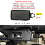 Mootorratturitele Benz W246 W176 W156 W117 Autode Siseosa Esimene P&auml;ikesevari Visiir Meigipeegli Kate Mercedes A B CLA GLA Klassile Left Black
