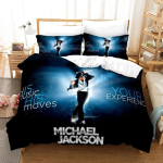3 tk Michael Jackson voodipesukomplekt Pehme tekikott Komplekt Magamistoa kaunistus &Uuml;he Inimese Twin King Suurus 3D Tekikate Kodutekstiil 2/3 tk Duvet Cover Set&EU Single(135x200cm)