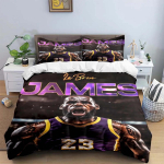 2025 Moodne Korvpallit&auml;ht A-LeBron J-James Tr&uuml;kitud Voodipesu Komplekt Tekikott Tekk Voodi Noortele Lastele T&uuml;drukutele Poistele S&uuml;nnip&auml;evakingitus EU Twin 135x200cm