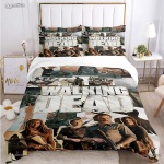 Walking Dead filmi muster K&otilde;igi hooaegade tekikott Voodipesukomplektid Luksuslik pehme tekikate ja padjap&uuml;&uuml;rid &Uuml;he-/kahekohaline/Queen/King EU Twin 135x200cm
