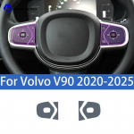 For Volvo V90 -2025 Car interior center console protective sticker interior decorative strip TPU protective sticker refit Left-hand drive