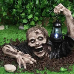 Halloween Zombi Aiatuulekell Vaik Hirmutav Realistlik Dekoratiivne Skulptuur Kaunistused Hoovi Muru Figuur Valgus