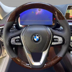 hand-stitched peach wood color Leather Car Steering Wheel Cover For BMW G20 G21 G30 G31 G32 X3 X5 G05 X7 G07 G01 X4 1