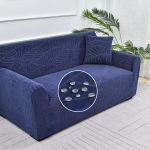 Diivani kate elutuppa Paks elastne žakaarmadratsi kate diivandiivani tugitoolile 1/2/3/4 istekoha L-kujuline nurgadiivani kate 1 seater(90-140cm) tumesinine v&auml;rv