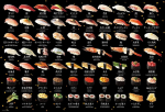 in Beverly 1000 Jigsaw Sushi Pusle x 38 Must [Valmistatud Jaapanis] Mikro-osaline pusle, (26 cm) M81-624 must