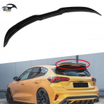 Ford Focus MK4 ST-Line Tagumine Spoiler (2019-2022) - Hele must luukp&auml;ra tiiva mod Bright Black