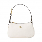 Gucci Aphrodite Kuldne Viimistlus Topelt G Logo T&otilde;mblukuga Sulgemine Nahast Kaenlakott Mahjong K&auml;ekott &Otilde;lakott Mini Naiste k&auml;ekotid Valge 739076-AAA9F-9022 Basic Set (Bag+Dust Bag)