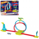 Hot Wheels Neon Speeders Razor Stunt M&auml;ngukomplekt 1 Mini 4 ja HPC05 (Sisaldab autot) [Vanuse &Uuml;les] [Kink] oranž