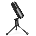 FIFINE K669D XLR D&uuml;naamiline Mikrofon, &Uuml;hilduv Helimikserite ja Heliga H&auml;&auml;let&ouml;&ouml;ks ning PC Striimimiseks, &Uuml;hesuunaline, Statiiviga, must