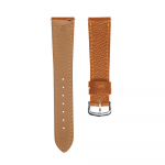 Hermes Epsom Nahast 100% Sama Kvaliteediga K&auml;ekella Rihm Hermes Watchi jaoks Cartier Tank Dumont K&auml;ekella Rihm Esmaklassiline Nahk 18mm&Silver Buckle pruun