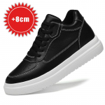 K&otilde;rgust suurendavad kingad meestele 6 8 10cm N&auml;htamatud t&otilde;stuk-tennised Valge Nahk Spordi Zapatillas De Hombre Suur Suurus 46 40