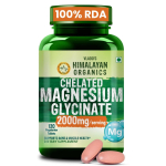 Vlado's Himalayan Organics Kelaaditud Magneesiumgl&uuml;tsinaat 2000mg Toidulisand Lihaste Taastumiseks ja Uneks 120 Taimset Tabletti beige