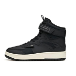 Anta Textile, Synthetic Leather Slip Resistant, Abrasion Resistant, Lightweight High top Skateboard Shoes Men's Black 912048010-3 41