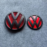VW GTI GOLF 2026 Kuum VW VOLKSWAGEN Volkswagen Multivan T5 2011-2015 jaoks 3D Esi-tagumine autokleebism&auml;rkide komplekt, ABS Auto logo asendus