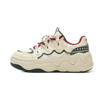 Li Ning Cheese 3.0 Slip Resistant Cushioning Abrasion Resistant Lightweight Low top Skateboard Shoes Women's Ecru AGCV346-2 39