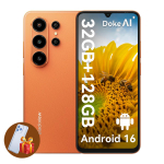 Blackview WAVE 10 4G nutitelefon 32 GB + 128 GB 6,88 120 Hz Android 16 K&auml;ep&auml;rane Dual SIM 8+128 oranž