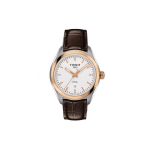 TISSOT PR100 Kollektsioon Kvartsmehhanismiga Naiste K&auml;ekell 33mm Valge sihverplaadi Roostevabast terasest korpus Nahkrihm T101.210.26.036.00 White Dial