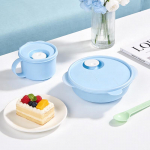 Tupperware 3-osaline mikrolaineahjus kasutatav jagatud l&otilde;unas&ouml;&ouml;gikomplekt supikausiga