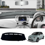 for Fiat 500 2008- Fiat500 Car Dashboard Mat Accessories Sunshade Protective Carpet Dash Mat Dashmat BLACK RHD