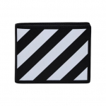 Off-White Logo Tr&uuml;kiga Nahast Rahakott Meeste rahakott Must Valge OMNC039S22LEA0011001 Box(Basic Set+Box)