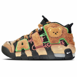 Nike Air More Uptempo Baking Amusement Park Mid top Vintage Basketball Shoes GS Brown DQ6200-001(Team128-) 36.5