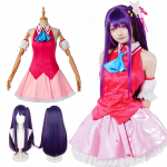 Hoshino Ai Cosplay Kost&uuml;&uuml;m Lava Kleit Hoshino Ai Cosplay B Komachi Oshi no Ko Cosplay T&auml;iskasvanute Kost&uuml;&uuml;m Koolifestivali &Uuml;ritus [NOKIJP] (Hoshino Ai, L) roosa