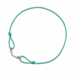 Tiffany & Co. Tiffany T Smile Seeria Ikooniline Muster Naeratus Disain 18K Roosa Kuld K&auml;ev&otilde;ru Naiste k&auml;ev&otilde;ru Sinine 75081367 Box+Shopping Bag,M/XL