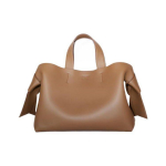 Acne Studios Musubi Minimalistlik T&ouml;&ouml;le K&auml;ivitatav Tilguti Disain Pehme Nahast ja Vasikanahast Kotti Ostukott &Otilde;lakott Crossbody K&auml;ekott Keskmine A10255-640 Basic Set (Bag+Dust Bag)