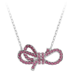 Swarovski Lifelong Bow Logo Kaunistatud Roodiumiga Pinnatud Kaelakee Naiste kaelakee Punane 5723556 Box (Random Color)