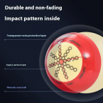 1-1/2 Standardne 57,2 mm Ameerika T&auml;iustatud Treeningpall Artifa Punane Ja Valge Treening Billardi Kii Pall Meelelahutusvarustus