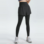 Casual Comfort joogap&uuml;ksid Naiste k&otilde;rge v&ouml;&ouml;kohaga vale kaheosalised k&otilde;htu kokku t&otilde;mbavad fitnessp&uuml;ksid, v&auml;ljast kiiresti kuivavad kitsad jooksvad dressip&uuml;ksid 4XL