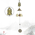 Antiik Hiina Draakoni Pronksist Tuulekell Feng Shui Metallist Rippuv Kell Buddha Ukse Kaunistus