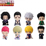 6tk Hunter X Hunter tegevuskujukeste komplekt 10cm Gon Killua Kurapika mininukud Mudelauto kaunistus Anime m&auml;nguasi Kingitus