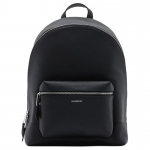 Burberry Must Nahast Seljakott Eesmise Tasku ja H&otilde;bedaste Detailidega Igap&auml;evaseks Kasutamiseks Basic Set (Bag+Dust Bag)