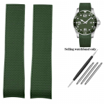 21 mm kumer otsaga kummist kellarihm Longines Conquest HydroConquest L3.781 642 742 782 spordikelladele Sukeldumiskelladele Silikoon Sinine Kellarihm 21mm