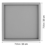Ruudukujuline lillepoti alus 20x20cm Paksenenud Plastikust Taimealus Lekkimiskindel Potialus Koduaia R&otilde;du Siseruumides Kasutamiseks Must hall