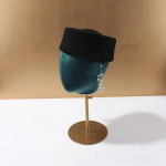 Naiste 100% villvildist baretid Vintage k&otilde;va n&otilde;gus topiga fedora m&uuml;tsid Pulmafascinatorid Kokteilipidude pruudik&uuml;barad 54-55cm must
