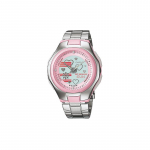 Casio DIGITAL Series-Disc 100m Veekindel Kvartsmehhanism Vaikrihm Jaapani ja Korea Kell Naiste Kell Roosa sihverplaat LCF-10D-4AV roosa