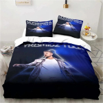 3D prindi matt M. Pokora voodipesukomplekt Kahekohaline Twin King Tekikott Tekk Padjap&uuml;&uuml;r Poistele T&uuml;drukutele T&auml;iskasvanutele Magamistuba 135x200cm