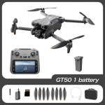 GT50 RC droon 8K HD &otilde;hufotograafia puldiga lennuk topeltkaamera WIFI GPS kolmepoolne takistuste v&auml;ltimine neljarootoriline