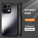 EUCAGR OPPO Reno 16 jaoks AG matt pehme TPU+PC tagakaas OPPO Reno 16 Pro Reno16Pro telefonikotid OPPO Reno 16 Pro must