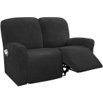 Uus 2-kohaline sametine jagatud lamamistooliga diivanikatted Veniv &uuml;lipehme lamamistoolikatted Pestav l&otilde;&otilde;gastav tugitooli kate Kodu 2seater(6pcs) brown