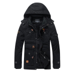 Parkad Jakid Mehed Talvine Tuulejope Mantlid Mood Paksenenud &Uuml;ler&otilde;ivad Meeste R&otilde;ivad Meeste Parkad Puuvillased Talvejoped 5XL must